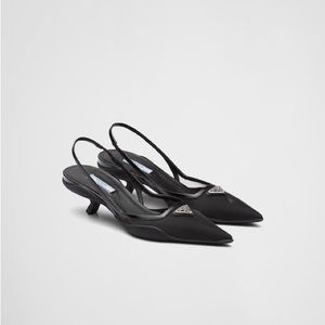 NWT PRADA Mesh Slingback Pumps